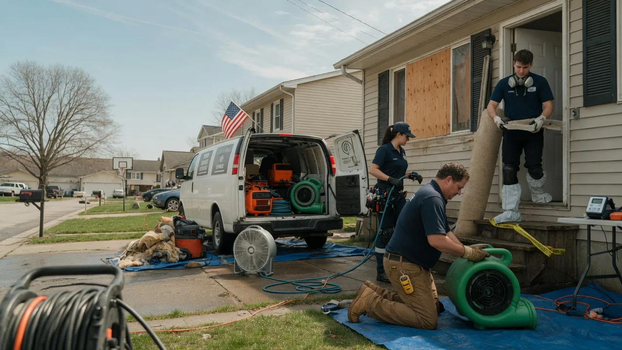 Water Damage Restoration in Flat Rock, IL near me